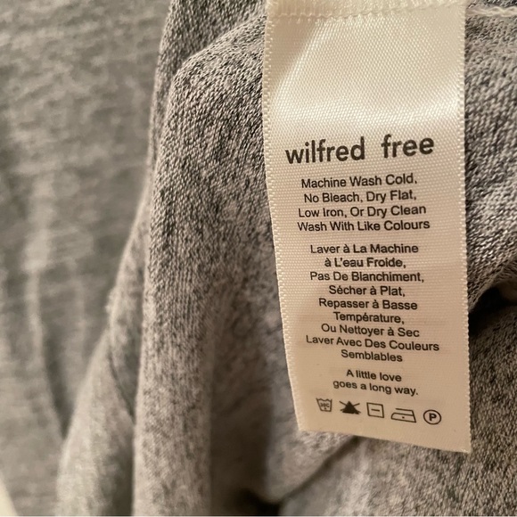 Wilfred Free Grey T-shirt Dress with Pockets XS - Picture 4 of 4